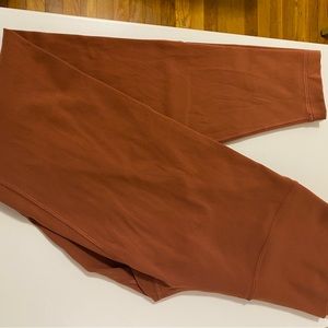 Luluemon Align high rise legging burnt orange size 6